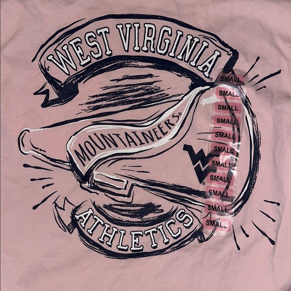NWT West Virginia Mountaineers Athletics Champion Light Pink Long-Sleeve Tee, S - Picture 8 of 15